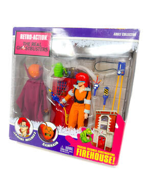 The Real Ghostbusters Retro Action Janine Melnitz Samhain Figures 2011 Mattel